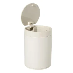 Xenos Prullenbakken-Prullenbakje - beige - 1.5 liter