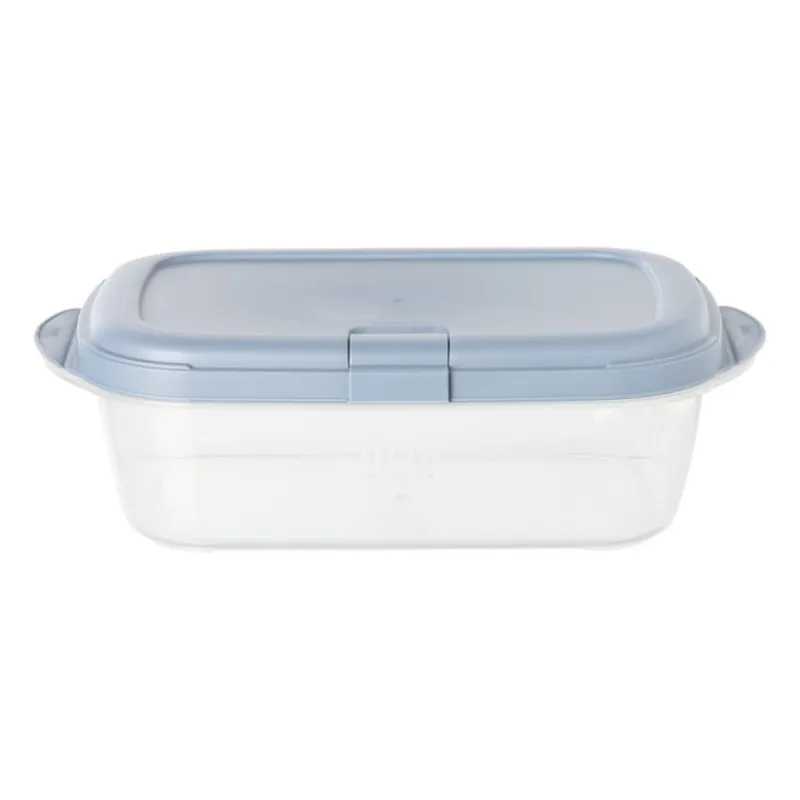 Xenos Bewaardozen|Magnetrondozen-Push up bewaardoos - 2 liter - blauw