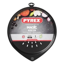 Xenos Bakvormen|Ovenschalen-Pyrex pizzaplaat magic - zwart - Ø30 cm