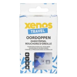 Xenos Festivals-Reis oordopjes - wit/blauw