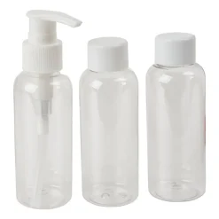 Xenos Reisflesjes-Reisflesjes in etui - set van 3 - 100 ml