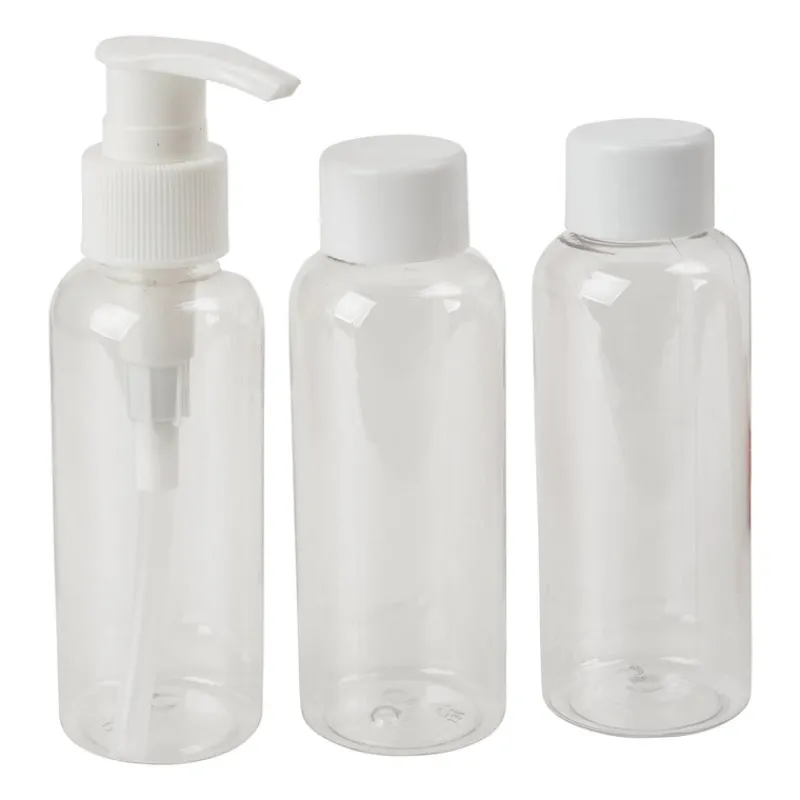 Xenos Reisflesjes-Reisflesjes in etui - set van 3 - 100 ml