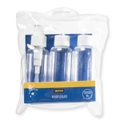 Xenos Reisflesjes-Reisflesjes in etui - set van 3 - 100 ml