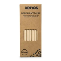 Xenos Rietjes-Rietjes kraftpapier - 100 stuks