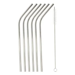 Xenos Rietjes-Rietjes RVS - zilver - set van 6