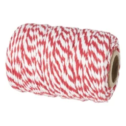 Xenos Keukengerei-Rollade touw - rood/wit - 45 m