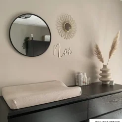 Xenos Wandspiegels-Ronde spiegel - ø40 cm - metalen lijst