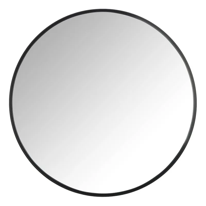 Xenos Kerstcadeaus|Wandspiegels-Ronde spiegel - ø70 cm - metalen lijst