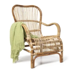 Xenos Fauteuils-Rotan fauteuil Bandung - naturel - 83x69x84 cm