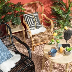 Xenos Fauteuils-Rotan fauteuil Bandung - naturel - 83x69x84 cm