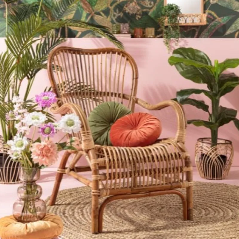 Xenos Fauteuils-Rotan fauteuil Bandung - naturel - 83x69x84 cm