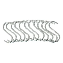 Xenos Wandrekken-S haken - rvs - set van 12