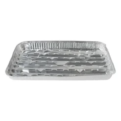 Xenos Barbecue-Schaal aluminium - set van 4 - 3x32x23.5 cm