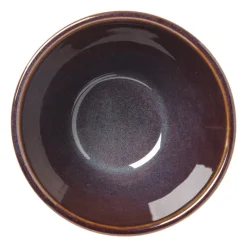 Xenos Schalen|Kommen-Schaal facet - bruin - ⌀9x5.7 cm