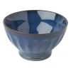 Xenos Schalen|Kommen-Schaal facet - donkerblauw - ⌀13x7.5 cm