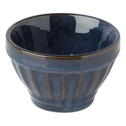 Xenos Schalen|Kommen-Schaal facet - donkerblauw - ⌀9x5.7 cm