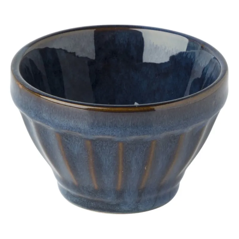 Xenos Schalen|Kommen-Schaal facet - donkerblauw - ⌀9x5.7 cm