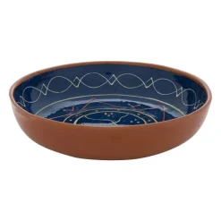 Xenos Schalen-Schaal Fiesta - blauw - 27 cm