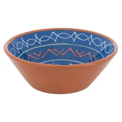 Xenos Schalen|Kommen-Schaal Fiesta - blauw - 15 cm