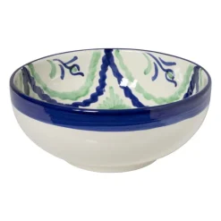 Xenos Schalen-Schaal flor - groen/blauw - ø25 cm