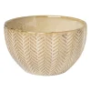 Xenos Schalen|Kommen-Schaal relief - beige - ø11x6.5 cm