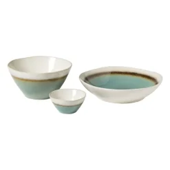 Xenos Schalen-Schaal Roots - turquoise - ø28x5.8 cm