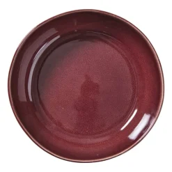 Xenos Schalen|Kerstservies-Schaal Toscane - bordeauxrood - ø22.8x7 cm