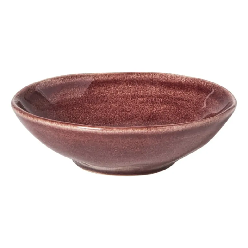 Xenos Schalen|Kerstservies-Schaal Toscane - bordeauxrood - ø11.8x2.5 cm