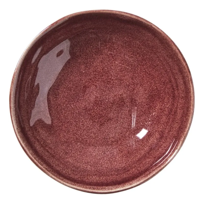 Xenos Schalen|Kerstservies-Schaal Toscane - bordeauxrood - ø11.8x2.5 cm