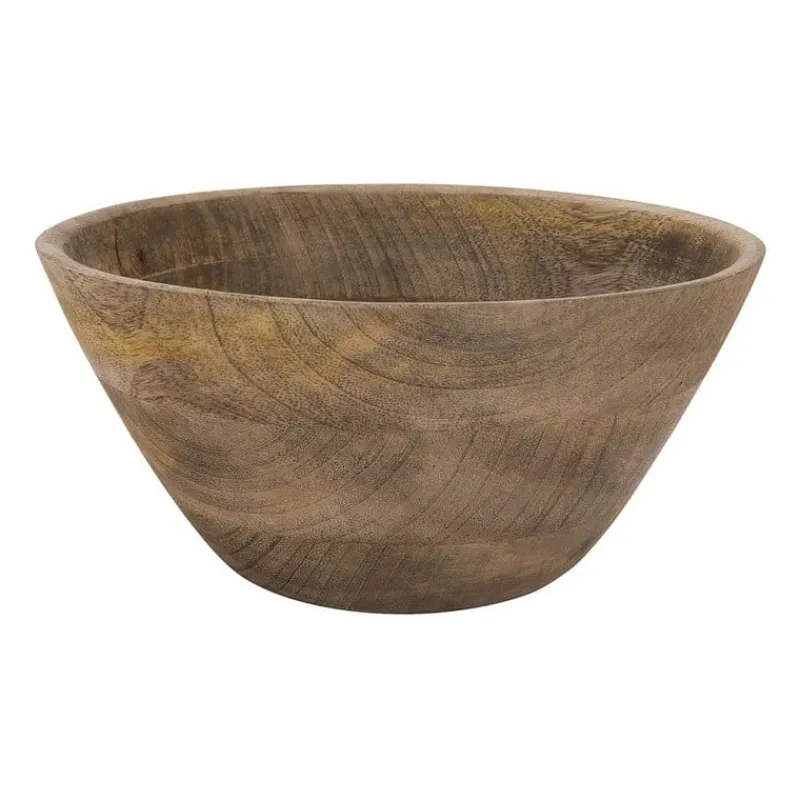 Xenos Buitenservies|Schalen-Schaal van mangohout - 21 cm