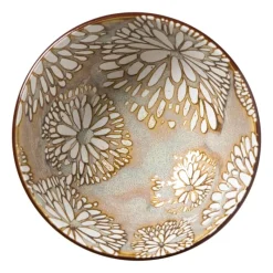 Xenos Tapasservies|Schalen-Schaaltje Alise klein - oranje/groen - ø9x4.6 cm