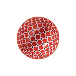 Xenos Tapasservies|Schalen-Schaaltje Anne klein - rood/blauw - ø9.2x4.8 cm