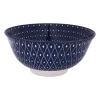 Xenos Schalen|Kommen-Schaaltje blue print - diamonds - ⌀15 cm