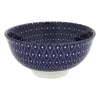 Xenos Schalen|Kommen-Schaaltje blue print - diamonds - ⌀12 cm