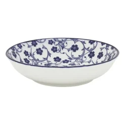 Xenos Tapasservies|Schalen-Schaaltje blue print - flowers - ⌀14 cm