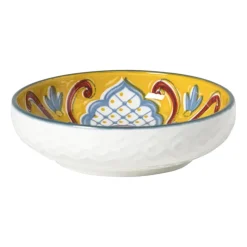 Xenos Tapasservies|Schalen-Schaaltje Carlos klein - geel/blauw - ø8.7x2.4 cm