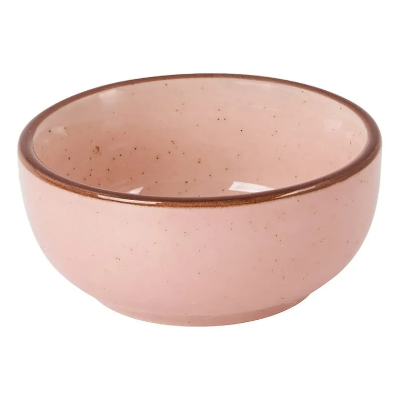 Xenos Tapasservies|Schalen-Schaaltje Emma - roze - ø7x3.5 cm