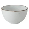 Xenos Schalen|Kommen-Schaaltje Emma - 12x7.5 cm - wit