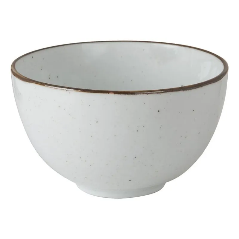 Xenos Schalen|Kommen-Schaaltje Emma - 12x7.5 cm - wit