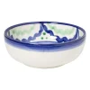 Xenos Schalen-Schaaltje flor plat - groen/blauw - ø10 cm
