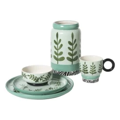 Xenos Schalen|Kerstservies-Schaaltje jolie - groen - ø12x5.8 cm