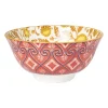 Xenos Tapasservies|Schalen-Schaaltje Jona - geel/rood - ø15.8x7.3 cm