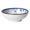 Xenos Sushi Servies|Schalen-Schaaltje Mico kat klein - blauw/wit - ø8x3 cm