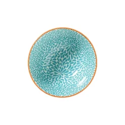 Xenos Tapasservies|Schalen-Schaaltje Moana klein - blauw/oranje - ø9.2x4.8 cm