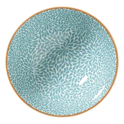 Xenos Tapasservies|Schalen-Schaaltje Moana middel - blauw/oranje - ø12.3x5.8 cm