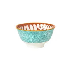 Xenos Tapasservies|Schalen-Schaaltje Nane klein - oranje/blauw - ø9.2x4.8 cm