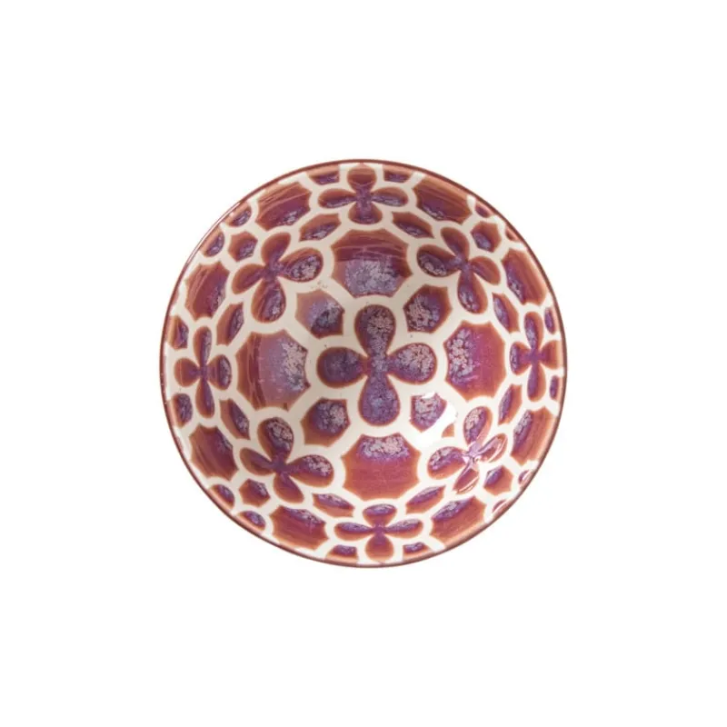 Xenos Tapasservies|Schalen-Schaaltje Nore klein - paars/geel - ø9.2x4.8 cm
