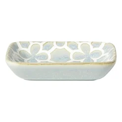 Xenos Sushi Servies|Tapasservies-Schaaltje Nori rechthoekig - lichtblauw/wit - 2x10x7.5 cm