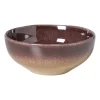 Xenos Schalen-Schaaltje Olivia - bordeauxrood/beige - ø16.8x7 cm