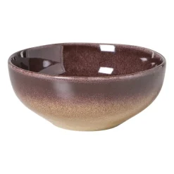 Xenos Schalen-Schaaltje Olivia - bordeauxrood/beige - ø16.8x7 cm